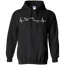 Motorcycle Heartbeat Hoodie Black Small Medium Large X-Large XX-Large XXX-Large 4XL 5XL 6XL