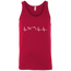 Motorcycle Heartbeat Tank Top Red X-Small S M L XL 2XL