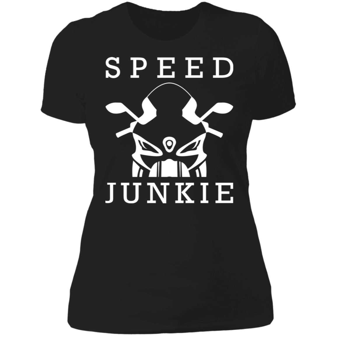 SPEED JUNKIE LADIES T-SHIRT Black X-Small S M L XL 2XL 3XL