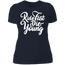RIDE FAST DIE YOUNG LADIES T-SHIRT Midnight Navy X-Small S M L XL 2XL 3XL