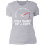 IT'S A TARGET NOT A LIMIT LADIES T-SHIRT Heather Grey X-Small S M L XL 2XL 3XL