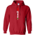 Motorcycle Shift Pattern Hoodie Red Small Medium Large X-Large XX-Large XXX-Large 4XL 5XL 6XL