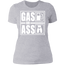 GAS OR ASS LADIES T-SHIRT Heather Grey X-Small S M L XL 2XL 3XL