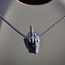 Motorcycle Necklace - Rider Middle Finger
