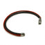 Leather and steel - triple cord motorcycle bracelet