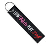 Look Pretty Play Dirty - Motorcycle Keychain