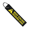 May Cause Hearing Loss - Motorcycle Keychain