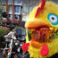 Motorcycle Helmet Cover - Chicken