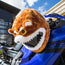 Motorcycle Helmet Cover - Angry Teddy
