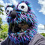 Motorcycle Helmet Cover - Blue, Purple and Black