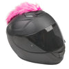 Motorcycle Helmet Mohawk - Pink and White