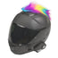 Motorcycle Helmet Mohawk - Rainbow