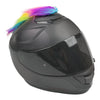 Motorcycle Helmet Mohawk - Rainbow