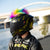 Motorcycle Helmet Mohawk - Rainbow