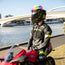 Motorcycle Helmet Mohawk - Rainbow
