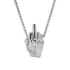 Motorcycle Necklace - Rider Middle Finger