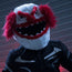 Motorcycle Helmet Cover - Scary Clown