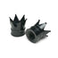 Crown Black - Motorcycle Valve Caps