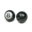 8 Ball Black - Motorcycle Valve Caps
