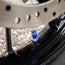 Round Blue ML - Motorcycle Valve Caps