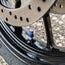 Round Blue ML - Motorcycle Valve Caps