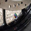 Spikes Oil Slick Finish - Motorcycle Valve Caps