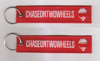 Chase On Two Wheels - Red Motorcycle Keychain