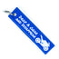 Drop a Gear and Disappear - Blue Motorcycle Keychain