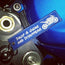 Drop a Gear and Disappear - Blue Motorcycle Keychain