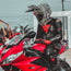 Motorcycle Helmet Cover - Evil Rabbit