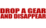 Motorcycle Decal - Drop A Gear And Disappear - Red