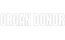 Motorcycle Decal - Organ Donor White