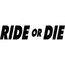 Motorcycle Decal - Ride or Die Black