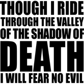 Motorcycle Decal - Valley Of Death Black