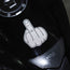 Reflective Motorcycle Sticker - Fuck You (2 pack)