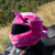 Motorcycle Helmet Cover - Pink Narwhal