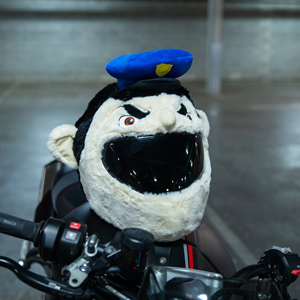 bike helmet tap cop Motorcycle Cover - Policeman Reduce wind noise 07-06-RSA Style:NRX+844CMBR - 7'0