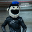 Motorcycle Helmet Cover - Policeman