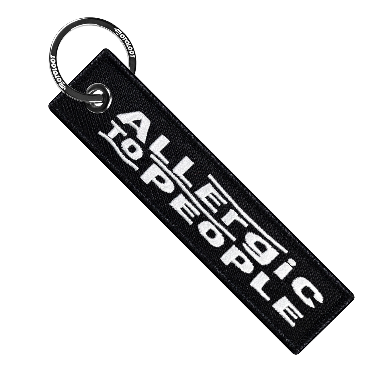 Allergic To People - Motorcycle Keychain