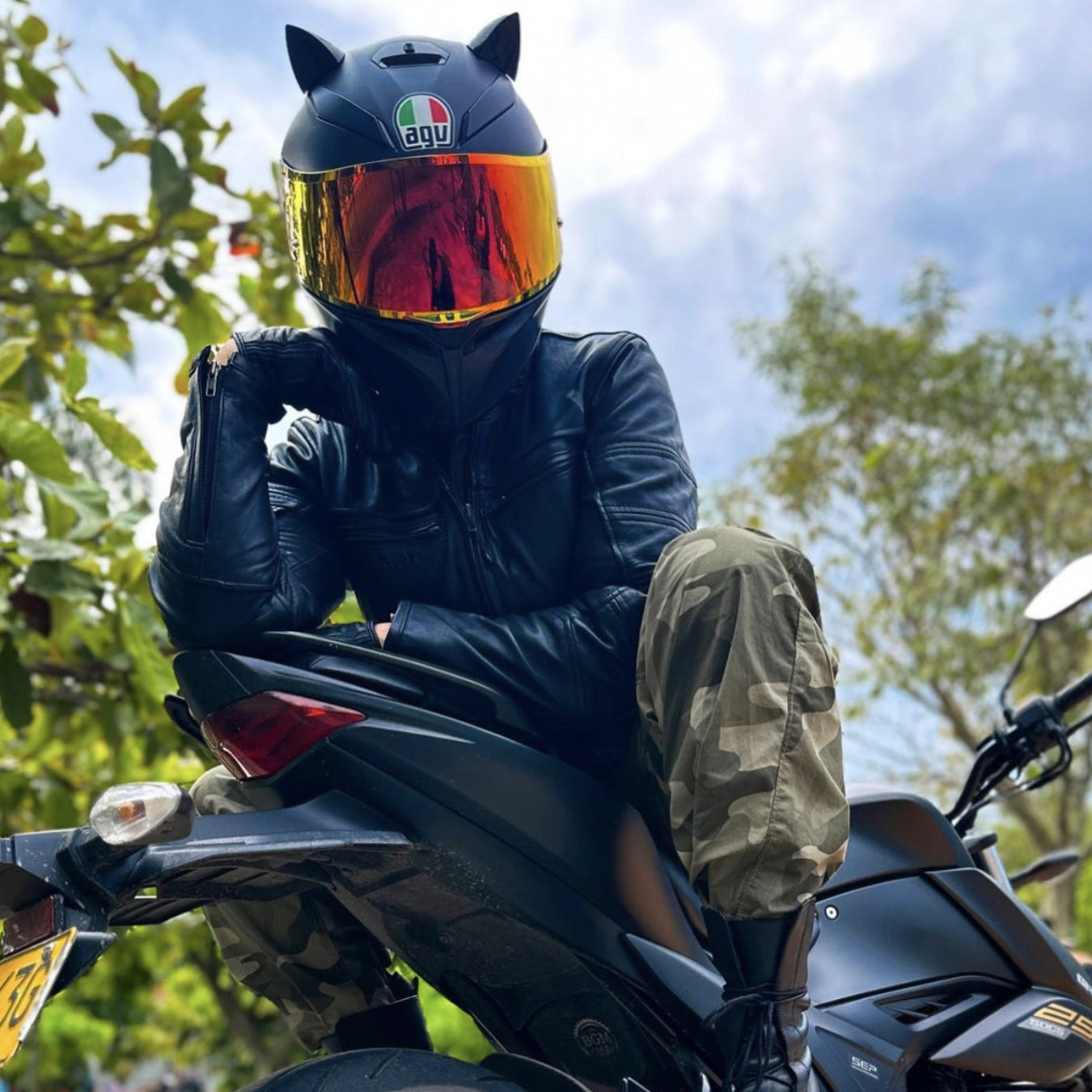 Cat ear helmet hot sale attachment
