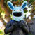 Motorcycle Helmet Cover - Blue Bunny