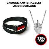 Motorcycle Bracelet & Necklace Bundle