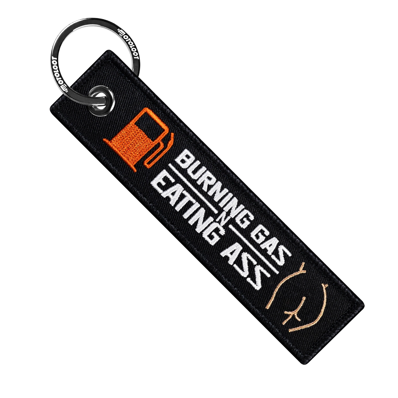 Burning Gas N Eating Ass- Motorcycle Keychain