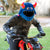 Motorcycle Helmet Cover - Horned Monster