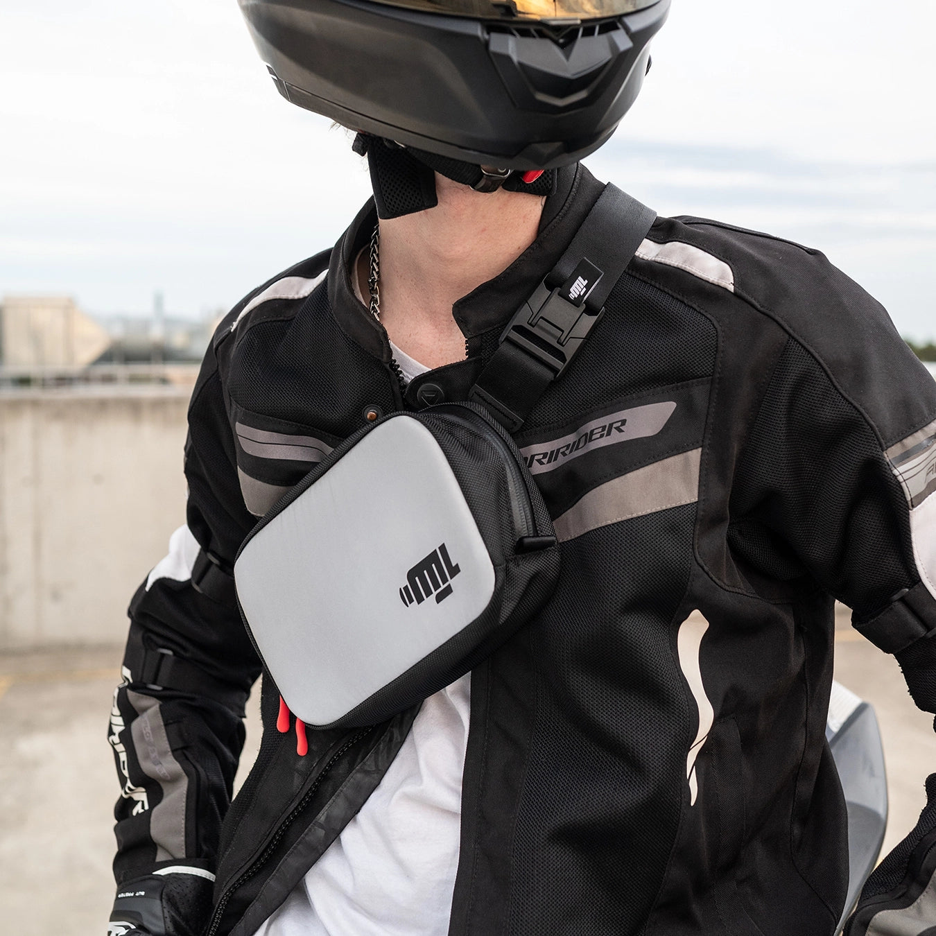 Glowrider Reflective Motorcycle Sling Bag Moto Loot