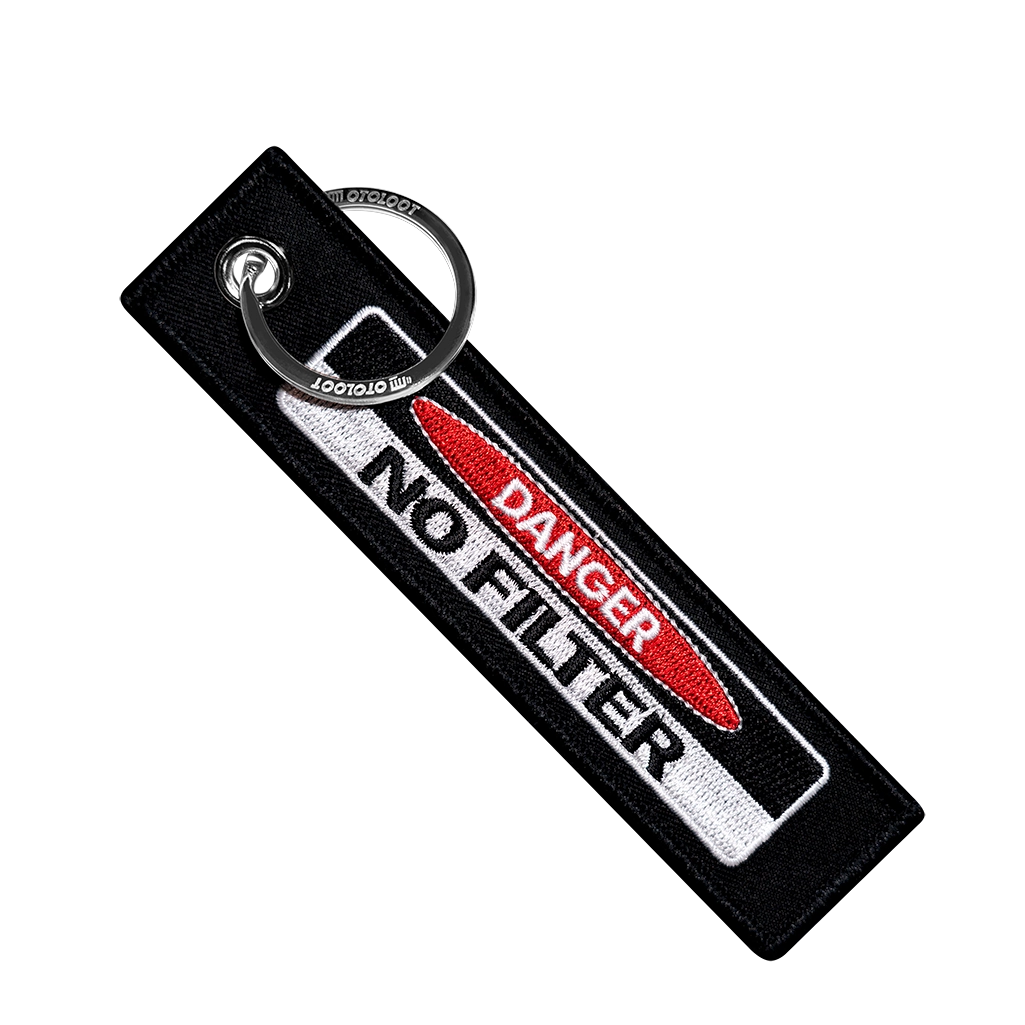 Danger No Filter - Motorcycle Keychain
