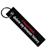 Delete Browser History - Motorcycle Keychain