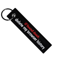 Delete Browser History - Motorcycle Keychain
