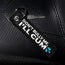 Keychain with 'Don't Bully Me, I'll Cum' text on a black textured surface