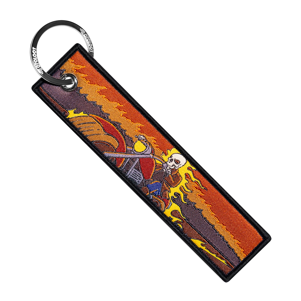 Fiery Cruiser - Motorcycle Keychain